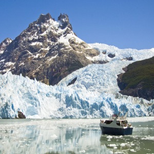 magnifique vue du glacier Grey au Chili